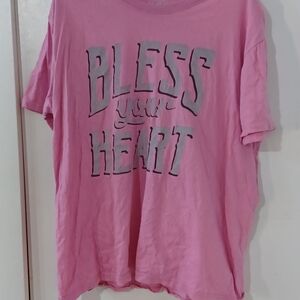 Casual Pink Graphic Tee